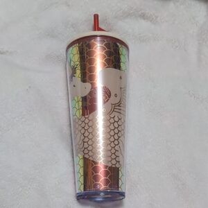 Colorful Year Of The Dragon Starbucks Tumbler with Straw